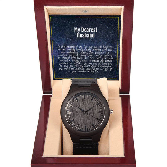 Classy Men Wooden Wrist Watch for him