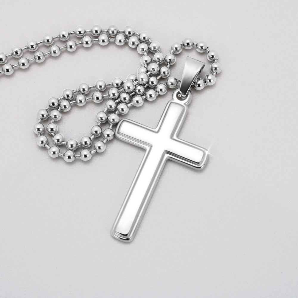 Faith Personalized Cross Necklace for him - Show your true love for him by bringing him closer to God