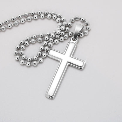 Faith Personalized Cross Necklace for him - Show your true love for him by bringing him closer to God