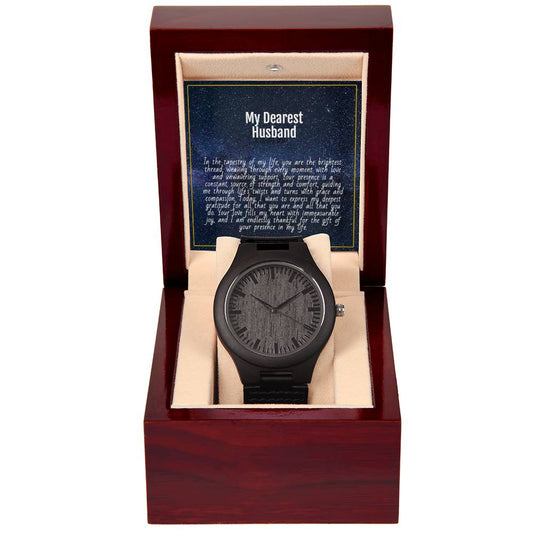 Classy Men Wooden Wrist Watch for him