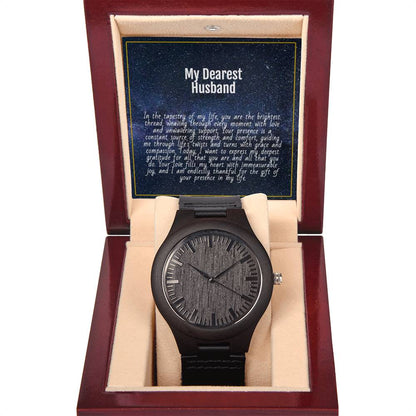 Classy Men Wooden Wrist Watch for him