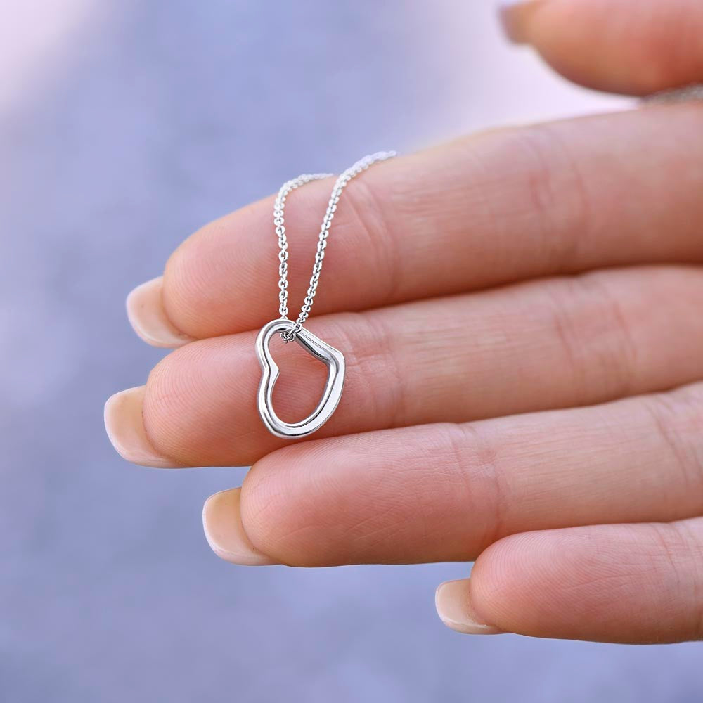 Beautiful Delicate Heart Necklace for Her