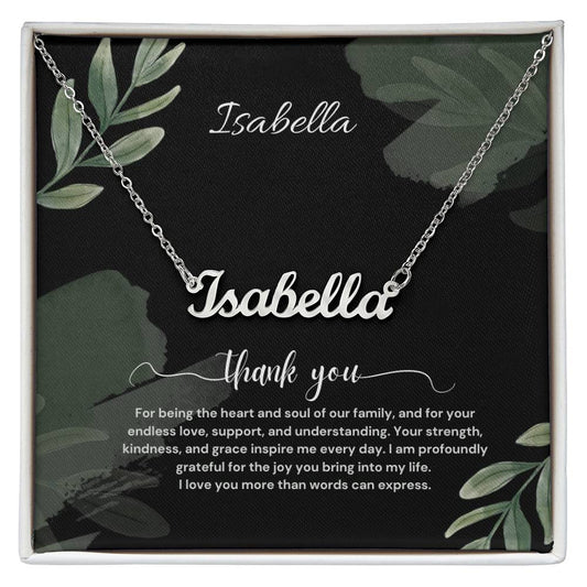 Custom Gold & Silver Name Necklaces - Personalized Name Necklace - Name Jewelry - 18K Solid Gold Necklace - Perfect Gift - Personalized Gift for Loved Ones