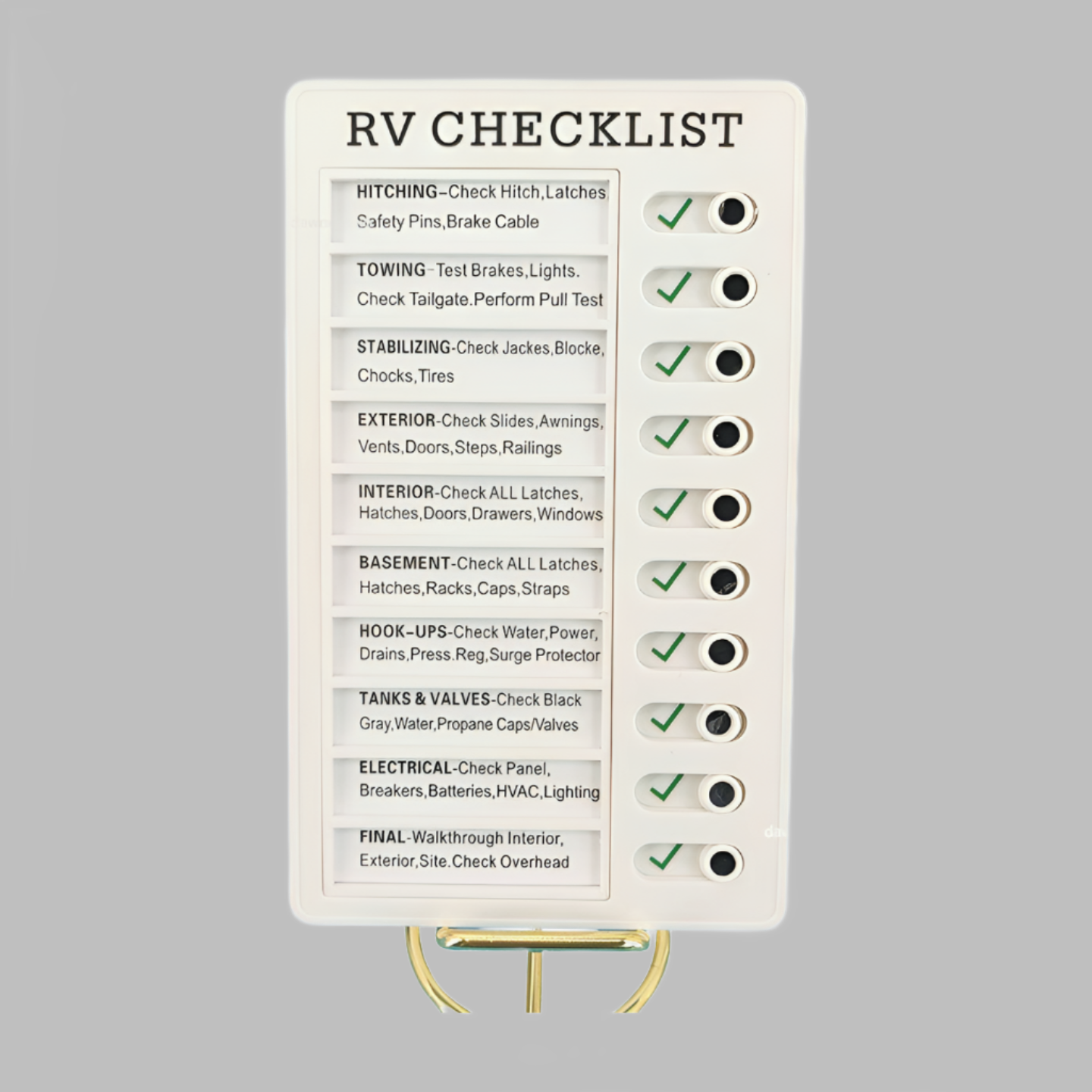 Reusable Checklist Board